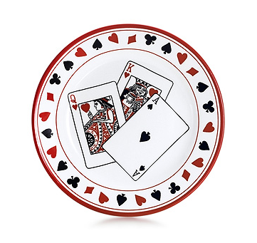card suits club & diamond heart spade Details about   Alco Industries 4 dessert  plate set 